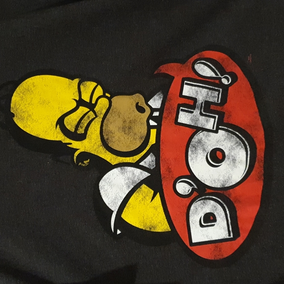 Mens Gray Homer Simpsons Doh Tee Size M - Picture 2 of 4